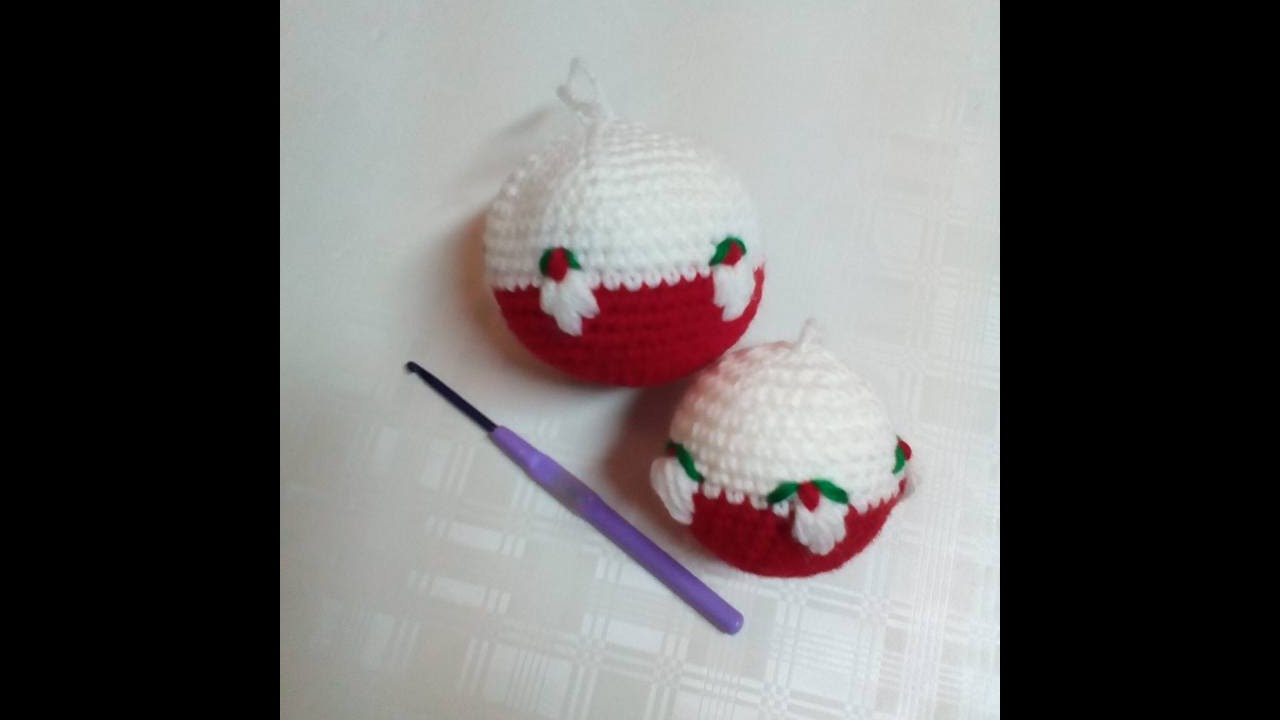 Crosetam glob pentru bradul de Craciun partea 1