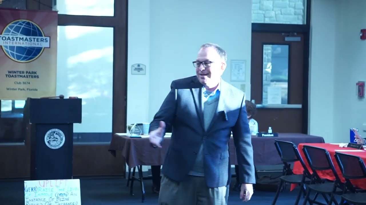 Ward Gros - Best Speaker Winner - 