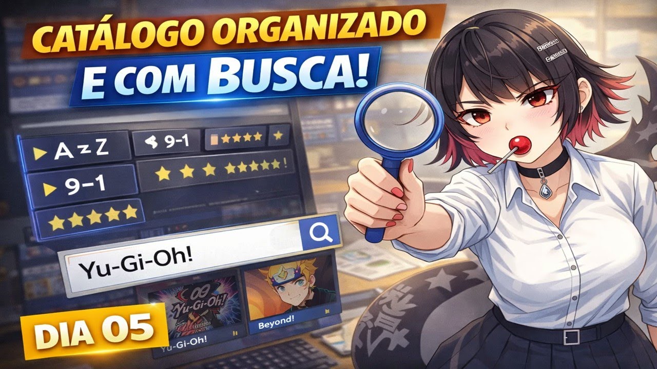 Agora ficou organizado de verdade! Busca e ordenação no catálogo | Dia 05