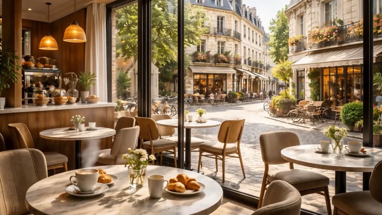 ☕️A Quiet Morning in Paris | Cozy Café Ambience☕️