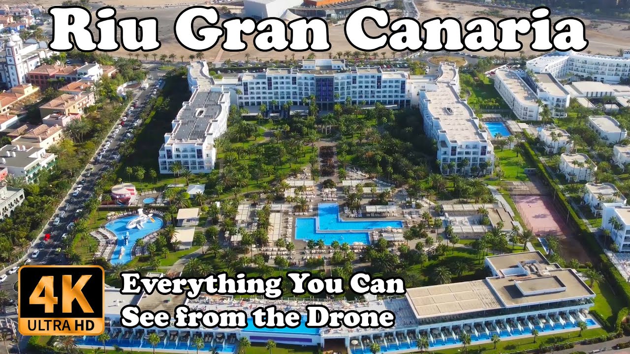 Hotel Riu Gran Canaria, Gran Canaria in 4K from Drone