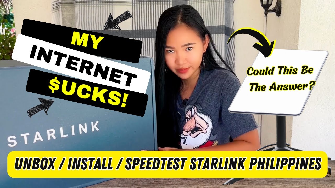 Living In A Country Where The Internet Sucks?  STARLINK Philippines Unbox / Install / SpeedTest