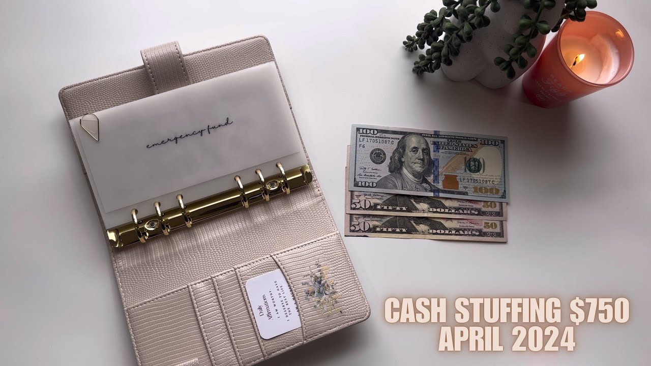 Cash Envelope Stuffing | April 2024 💛