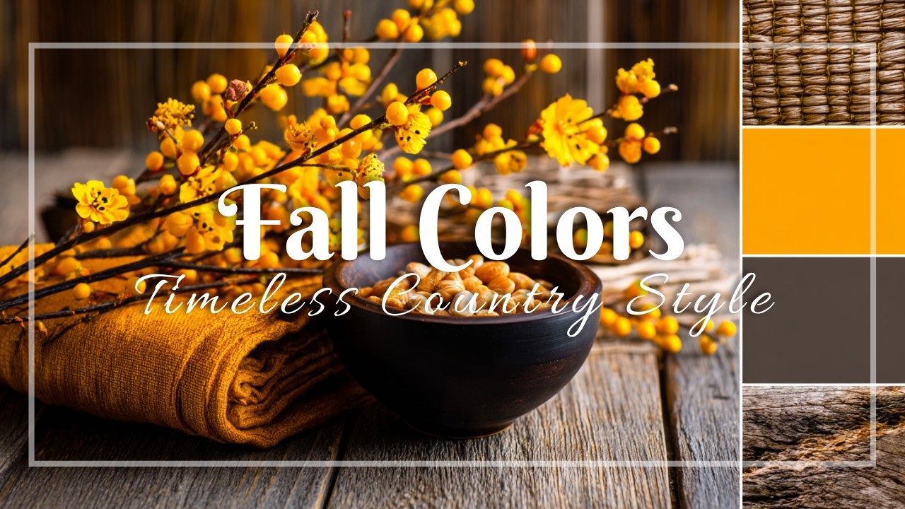 Autumn French Country Palette 🌻 Refined Rustic Elegance with Warm Fall Shades