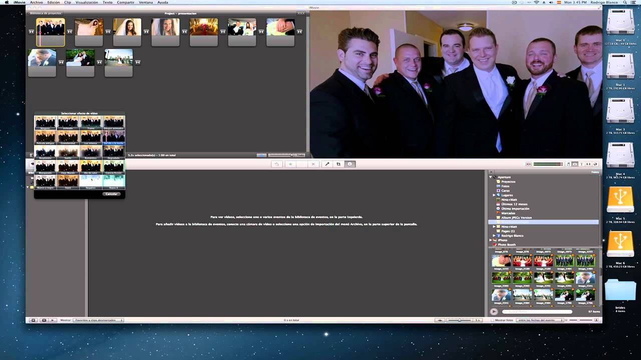 Tutorial Mac Español: creando presentación de fotos en iMovie 11