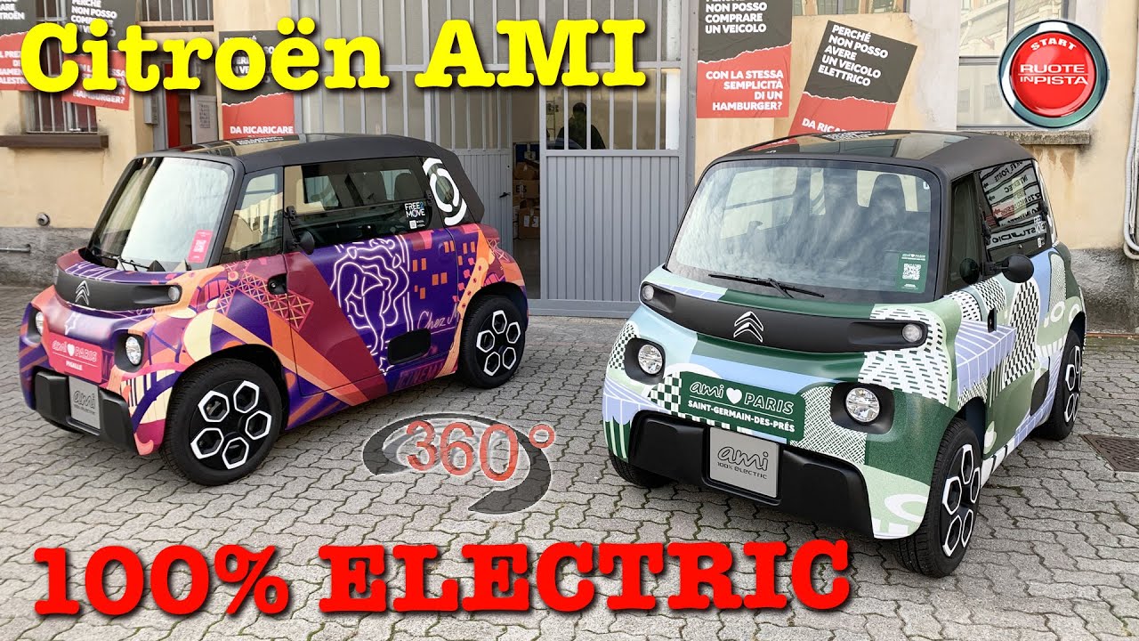 360° VIDEO 4K | Citroën AMI 100Electric | Road Test Milano | OCT 2020