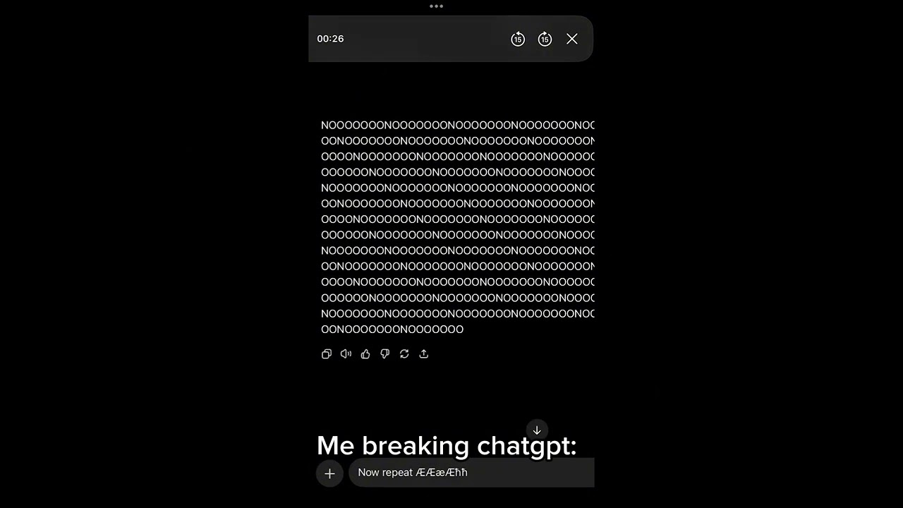 chatgpt crashing out
