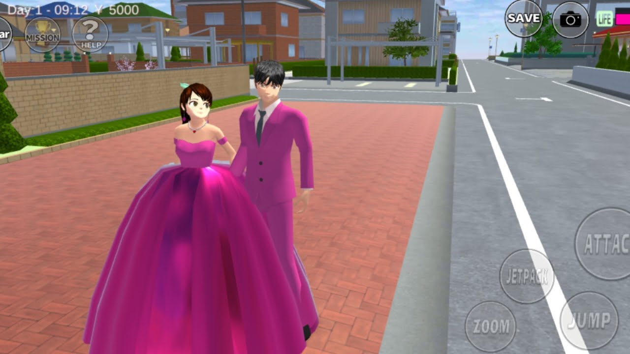 💗 New Stylish Pink Dress Tutorial | Sakura School Simulator ✨