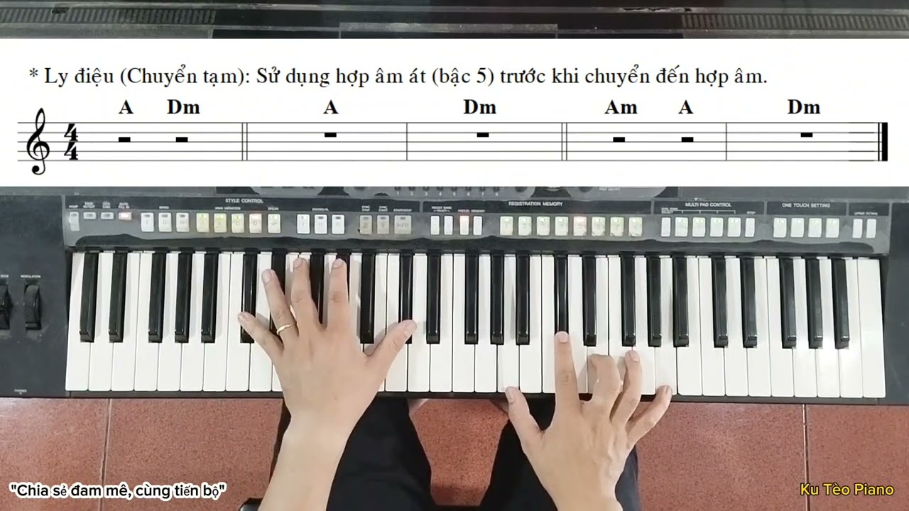LY ĐIỆU là gì? Cách đi chuyển HỢP ÂM khi đệm hát | Ku Tèo Piano.