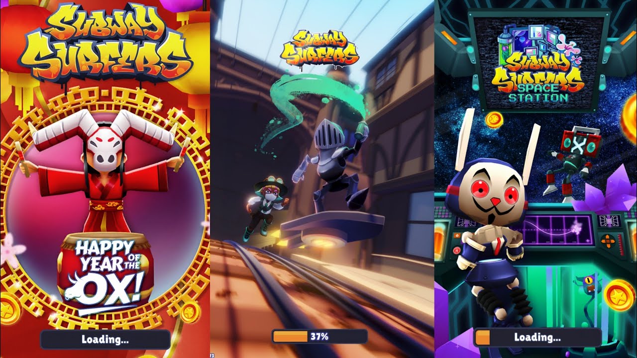 Subway Surfers : Lunar New Year 2022 vs San Francisco 2022 vs Space Station 2021