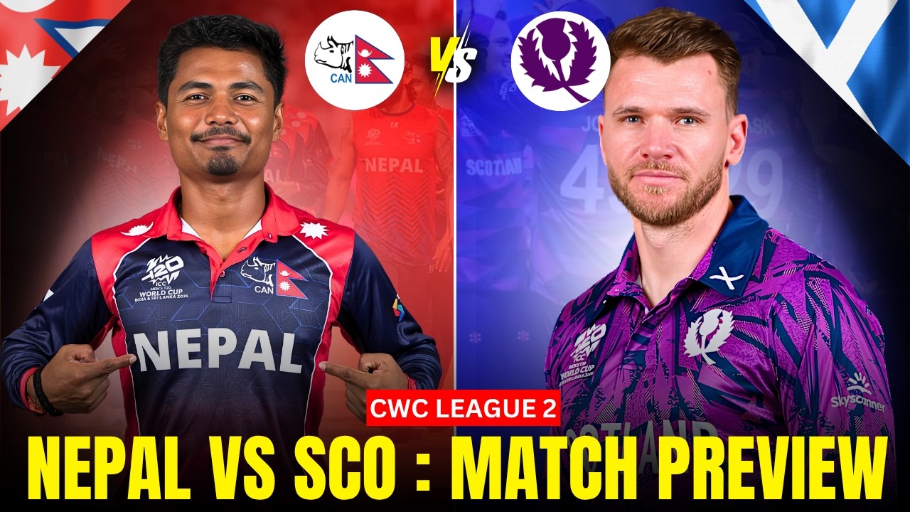 Nepal vs Scotland Preview: Biggest Challenge for Nepal in League 2!
