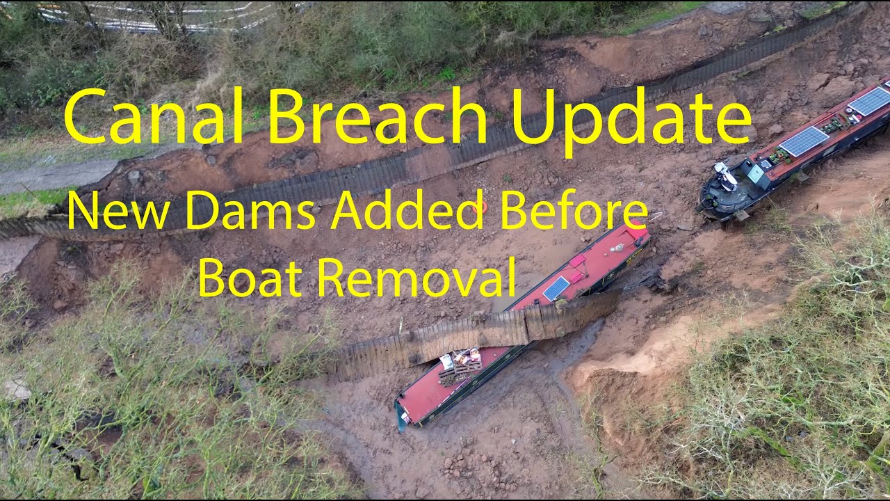 Whitchurch Canal Breach, New Years Drone Footage (01/01/26)