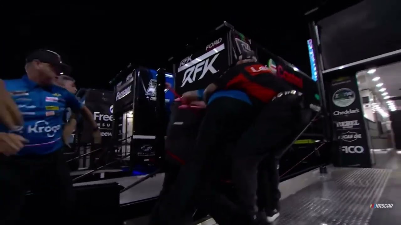 (Credits to @NASCAR ) Ricky stenthouse jr and Kyle Busch fight
