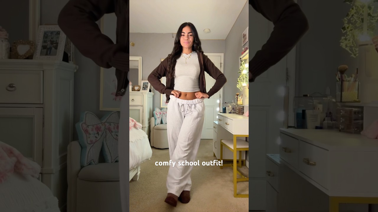 Comfy back to school outfit inspo!🤎🤎 