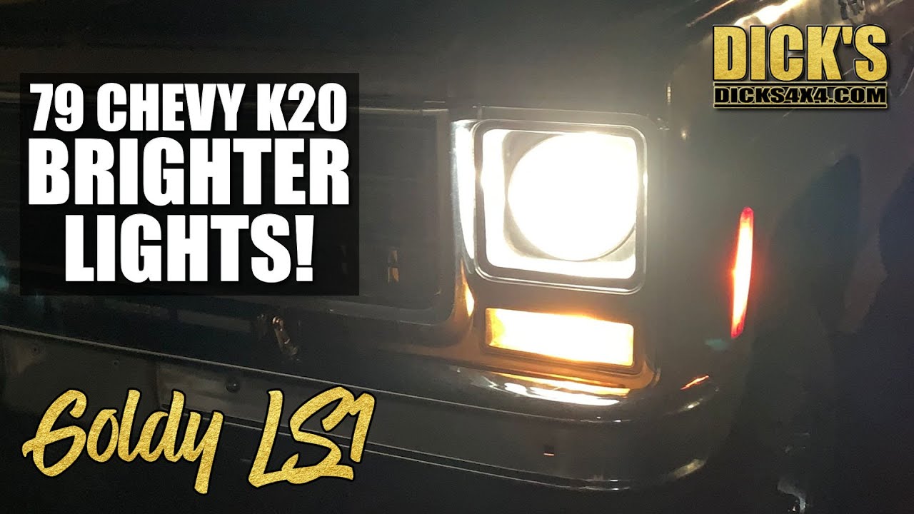 Headlight Relays & Lightbar install | 79 Chevy k20 Squarebody