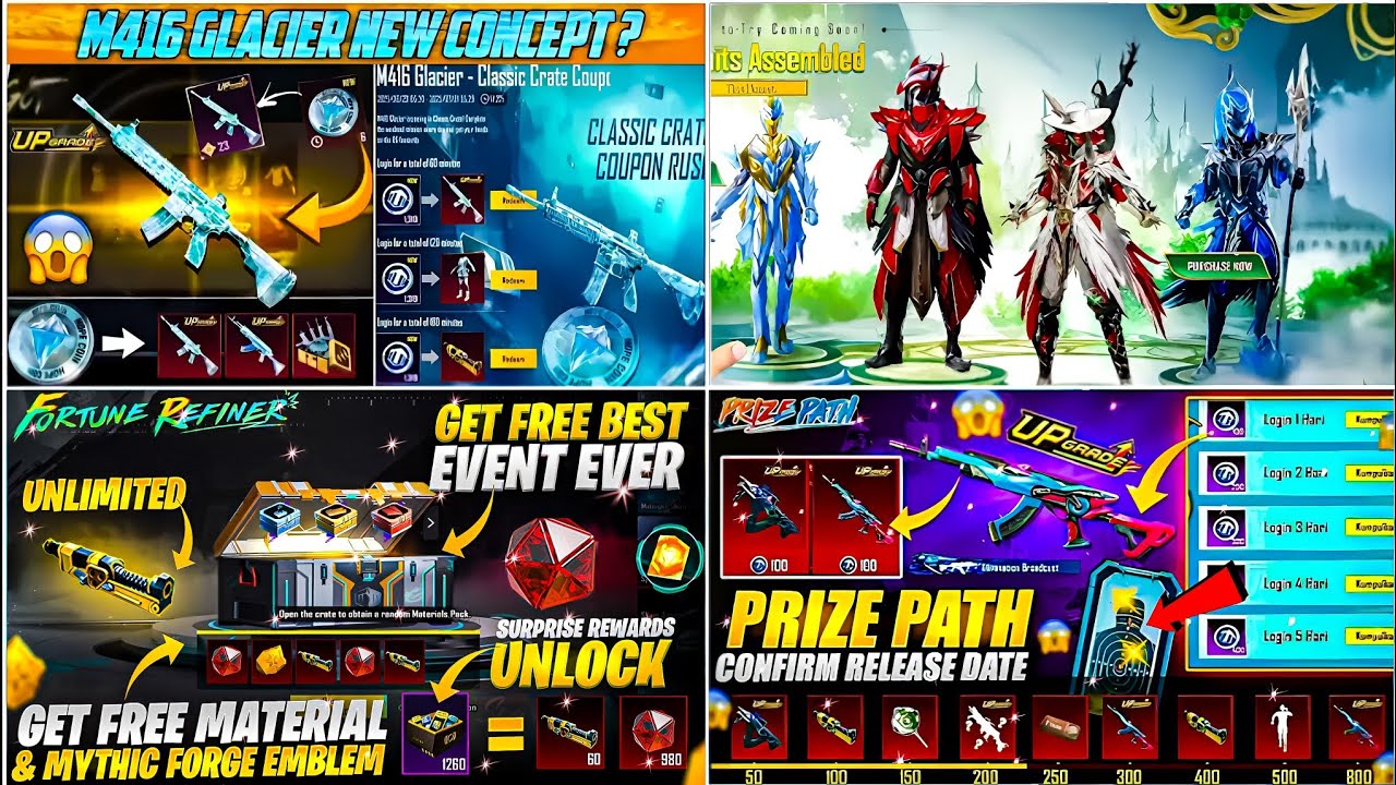 &lrm;🥶Glacier M416 For Lucky Coins & 100℅ Conform😱| Blood Raven X-Suit Is Back💯| Next Prize Path In Bgmi