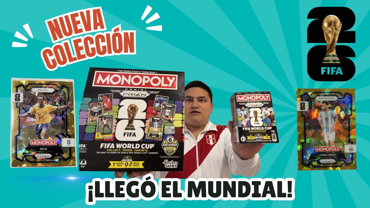¡PRIZM x MONOPOLY! 🤯 Abro 3 Blaster Box + Tablero del Mundial 2026 Panini