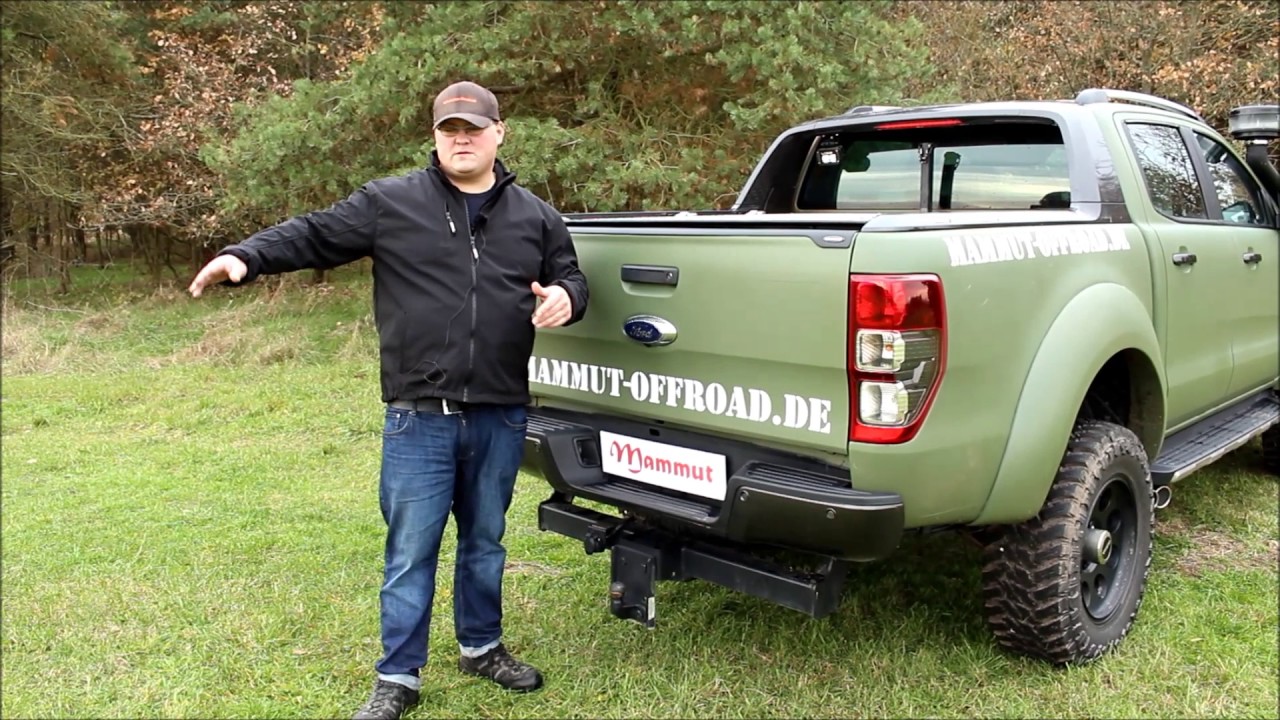 Ford Ranger 2012 - 2022 Adapterplatte für die Anhängerkupplung - Mammut-Offroad de