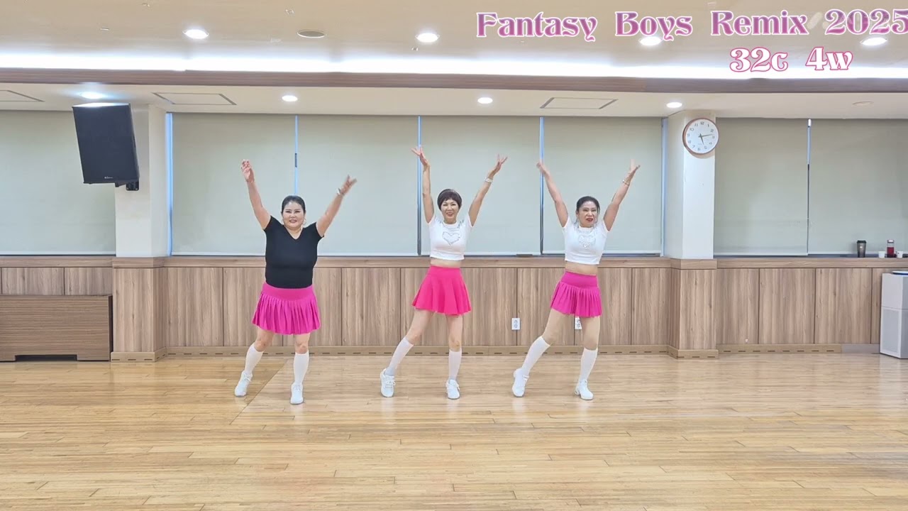 Fantasy Boys Remix 2025 (판타지보이 리믹스)32count 4Wall  초급라인댄스  #유로 댄스 #레트로#롤러장음악