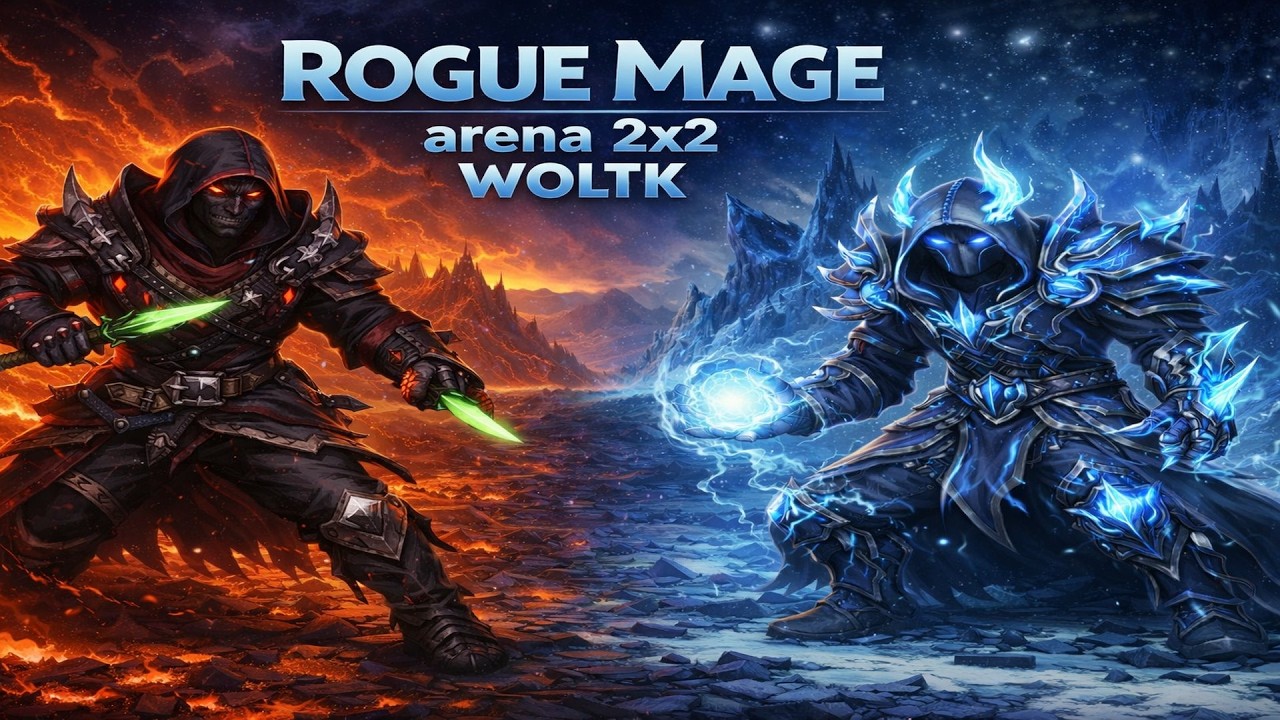 😱 One Mistake = Death! Rogue Mage 2v2 Arena WOTLK