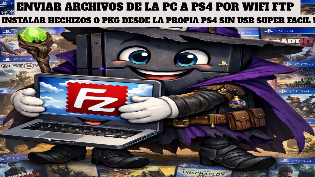 TUTORIAL ENVIA POR FTP Y INSTALA JUEG0S DESDE TU PS4 SIN USB