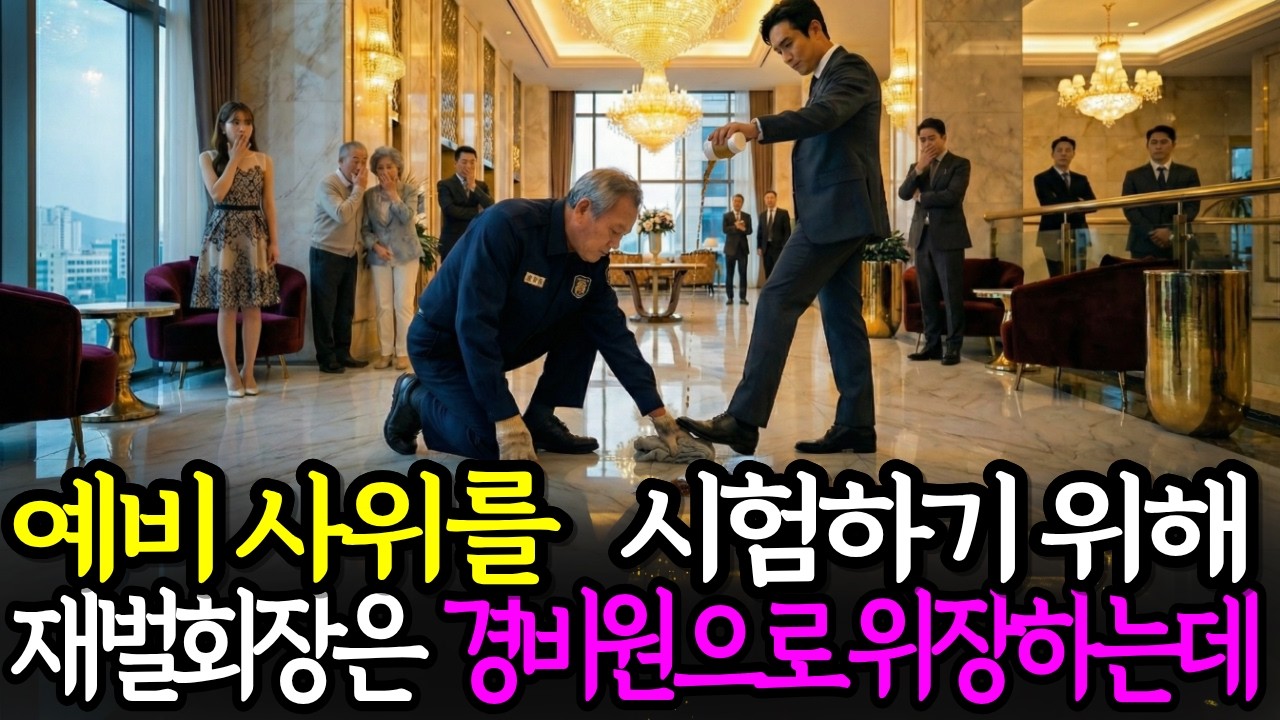 재벌 회장이 사위를 시험하려고 위장 취업했다… 그런데 그날 사위의 인생을 바꿨다