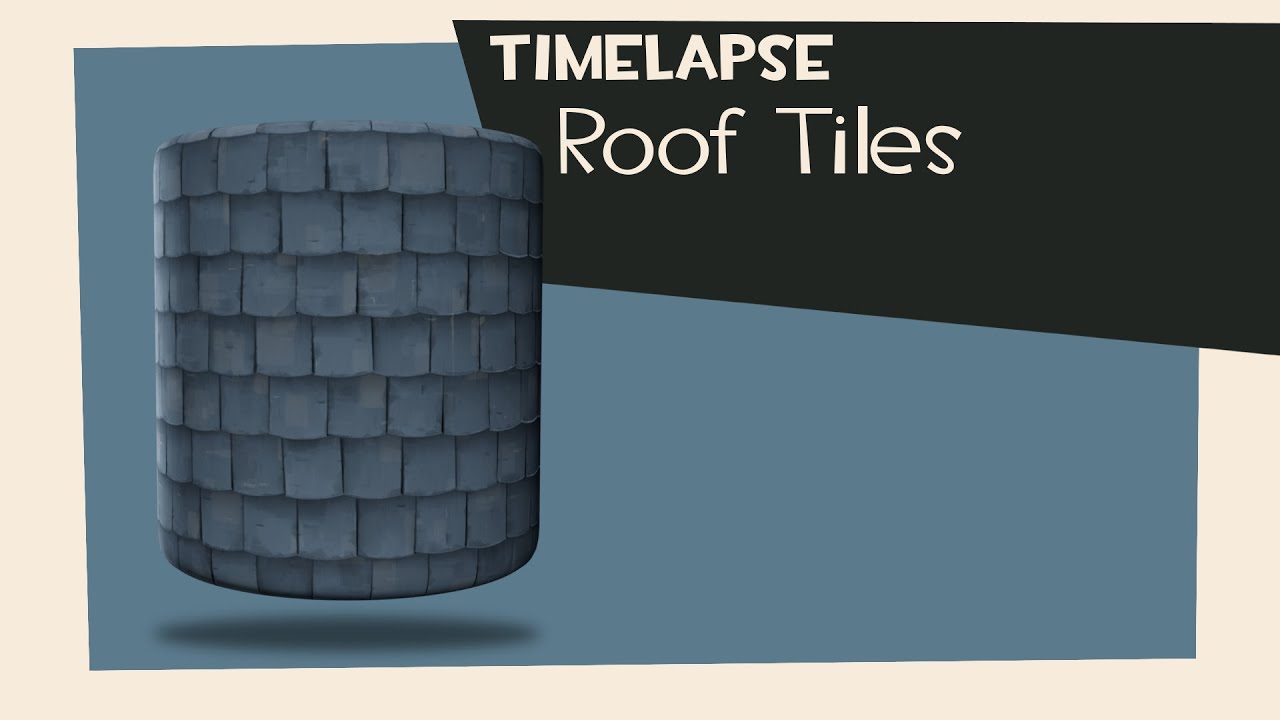 Texturing Timelapse: Roof Tiles