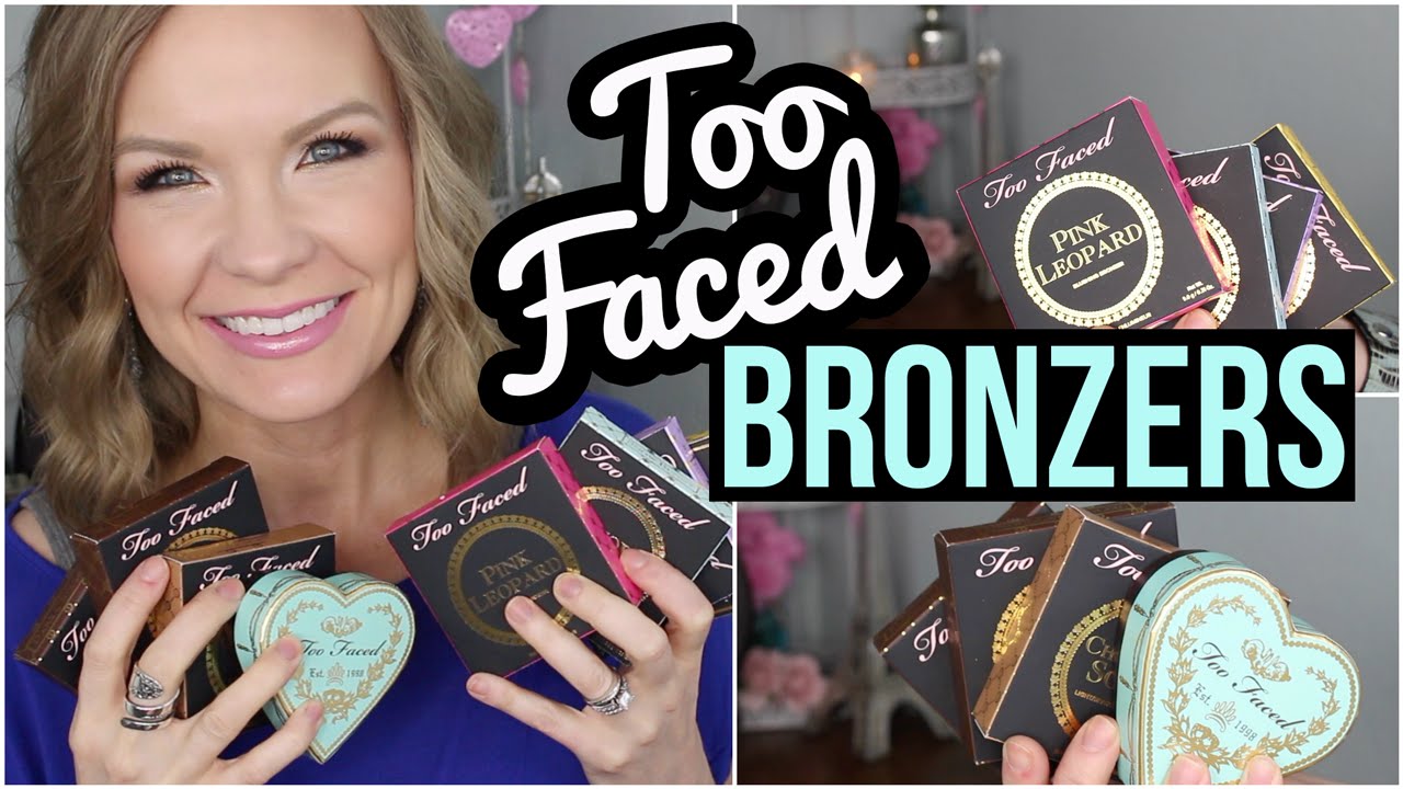 Too Faced Bronzers! Swatches & Comparisons! | LipglossLeslie
