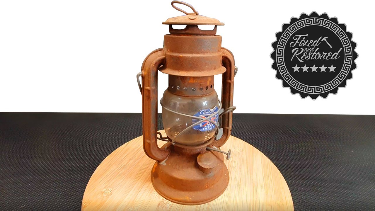 DIY Vintage Chalwyn Tropic Hurricane Paraffin Lamp Restoration