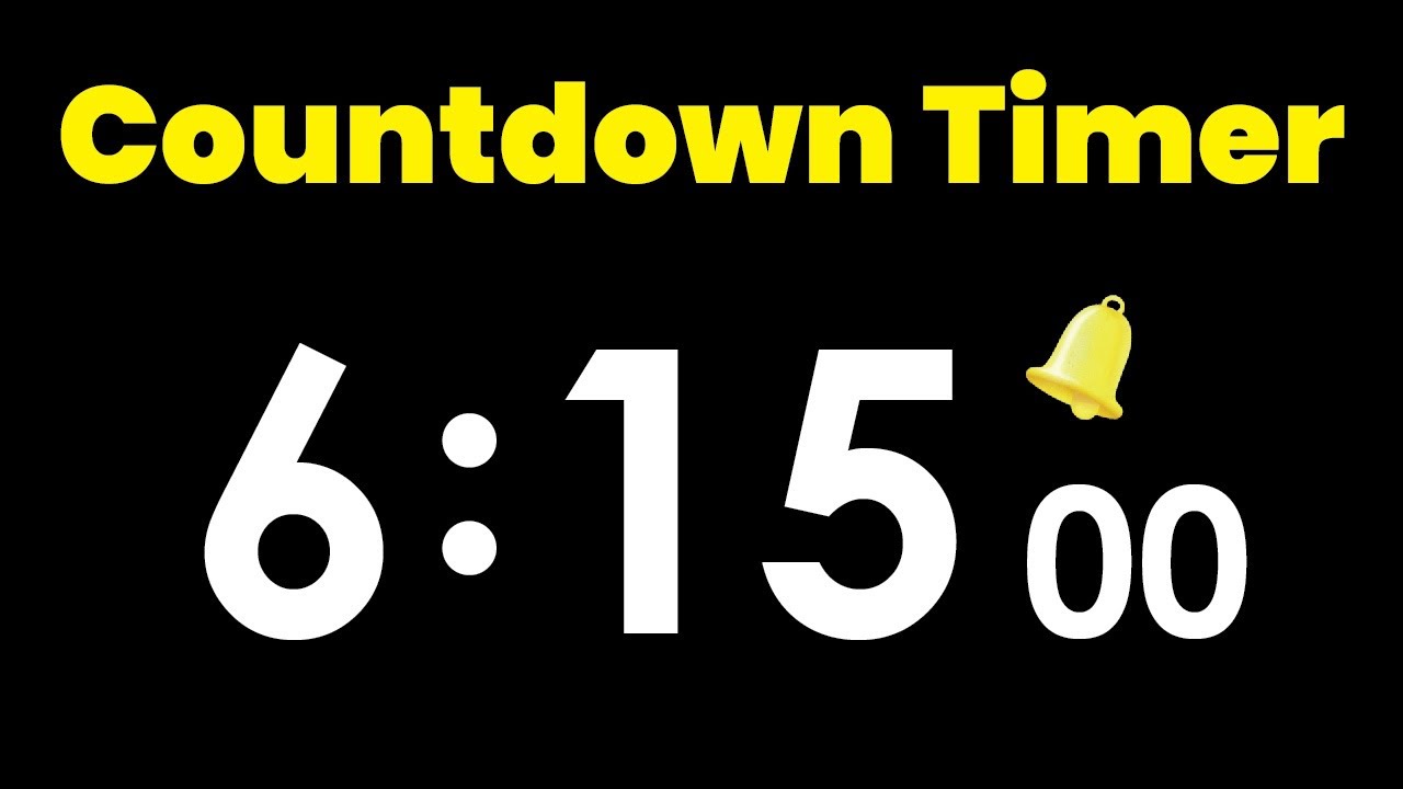 6 Hour 15 Minute Countdown Timer with Alarm #timerstore #6h15m #countdown