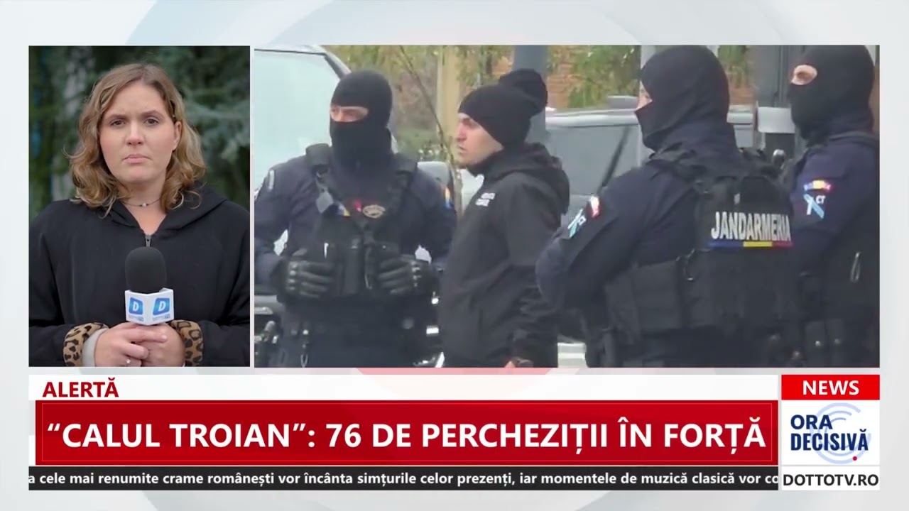 &ldquo;Calul Troian&rdquo;: 76 de percheziții &icirc;n forță