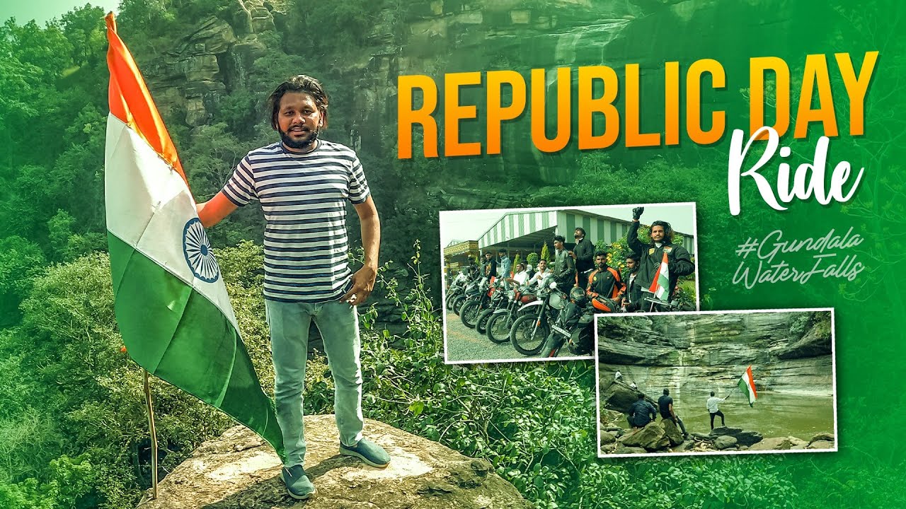 REPUBLIC DAY RIDE || Gundala Waterfalls || VlogsbySai || Telugu vlogs || Telangana