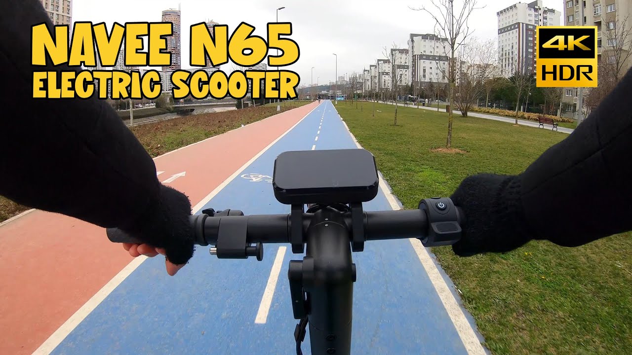Navee N65 Electric Scooter - Cloudy Day Ride (Environment Sound Only) 4K