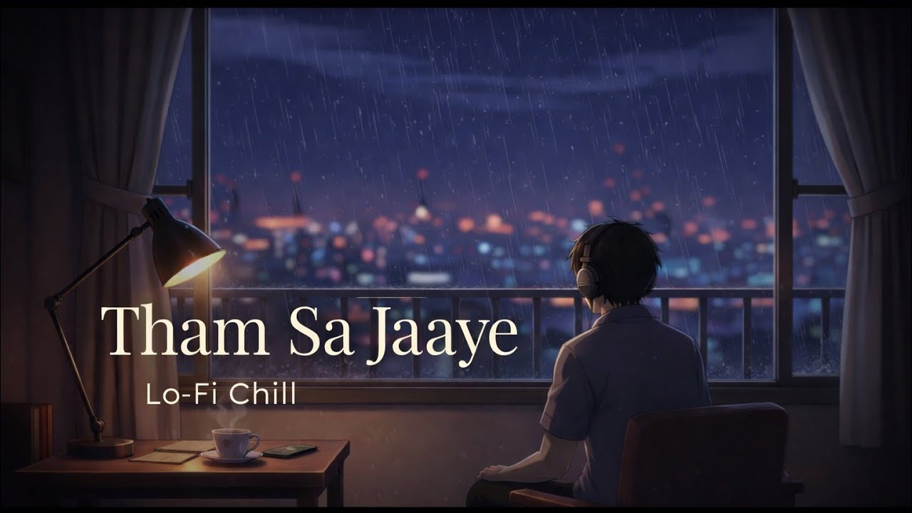 Tham Sa Jaaye | Lo-Fi Chill 🌧️☕ | Rainy Night Aesthetic | Hindi LoFi