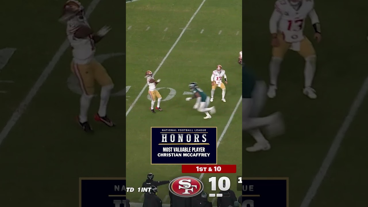 NFL HONORS MVP FINALISTS: Christian McCaffrey!! 🏃💨