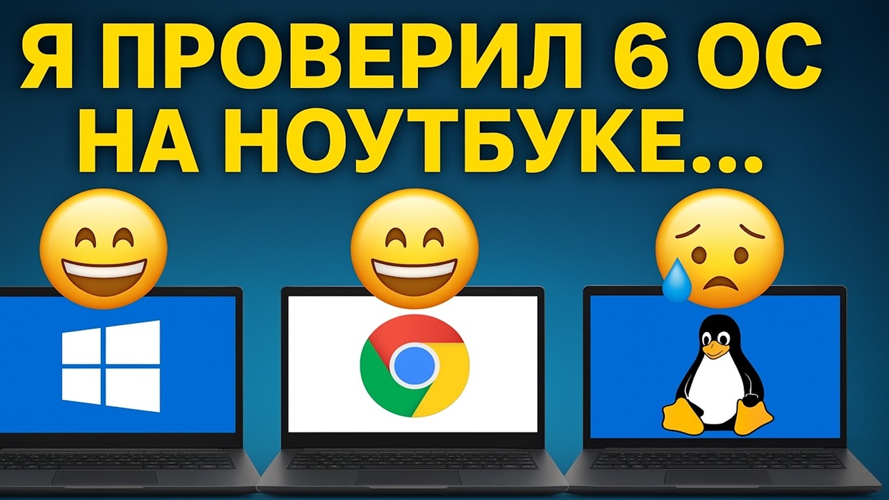 Я установил 6 ОС на ноутбук&hellip; Результат батареи вас шокирует!