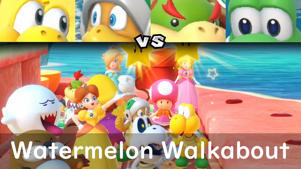 Super Mario Party Koopa and Hammer Bro vs Bowser Jr and Yoshi #56