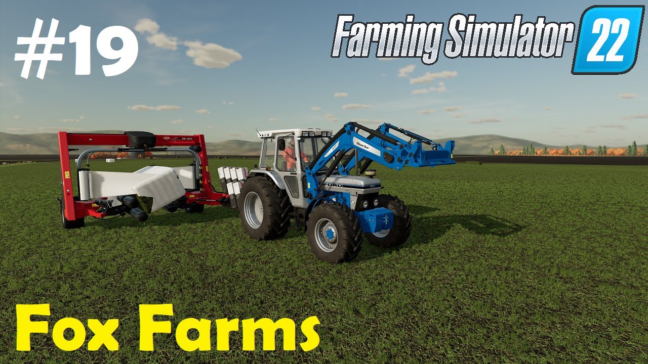 LS22 Fox Farms #19 Silageballen wickeln und die Wiese düngen / Farming Simulator 22
