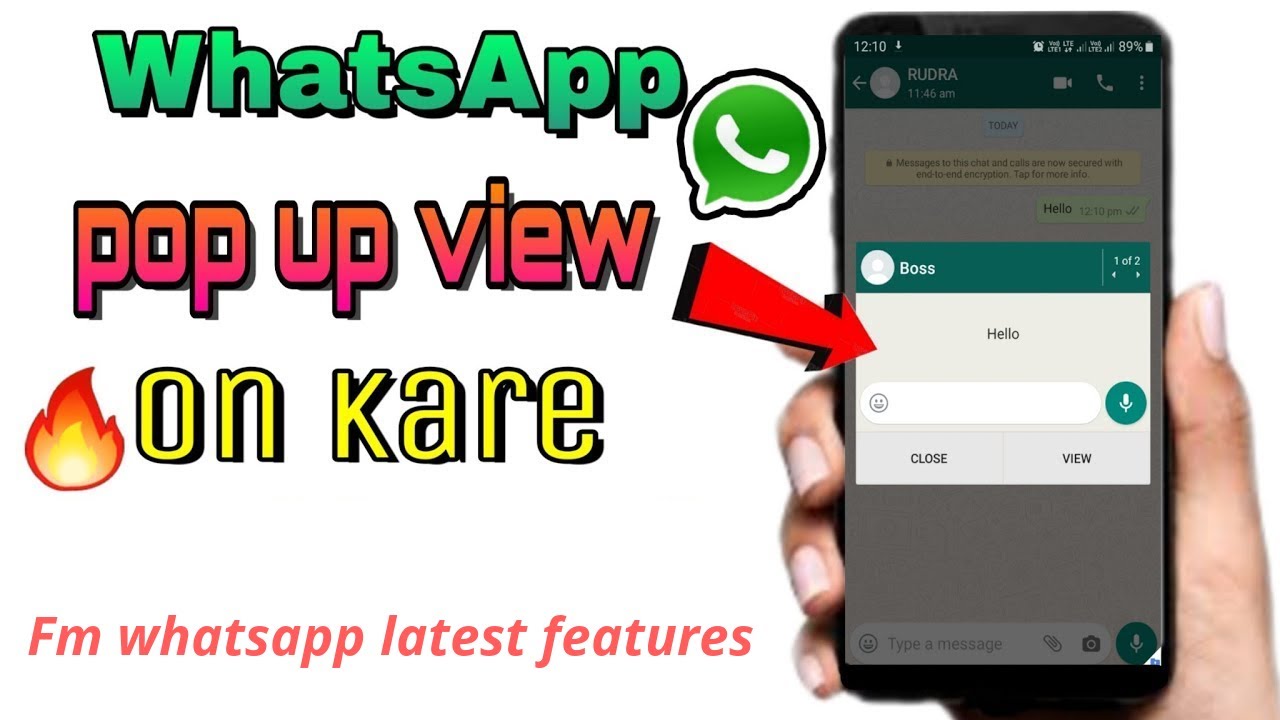 Fm whatsapp latest features popup notification | fm whatsapp latest features 2020