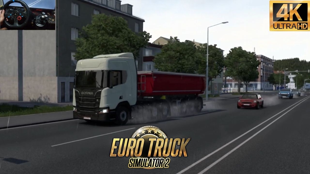 ETS2 - Pó de pedra-   | Logitech g29 gameplay - 4k