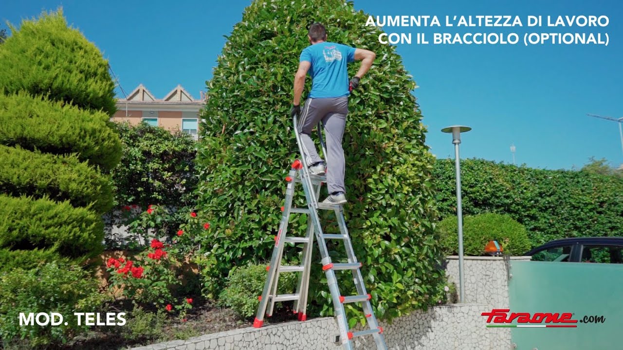 Teles T5 - Scala telescopica in alluminio Faraone