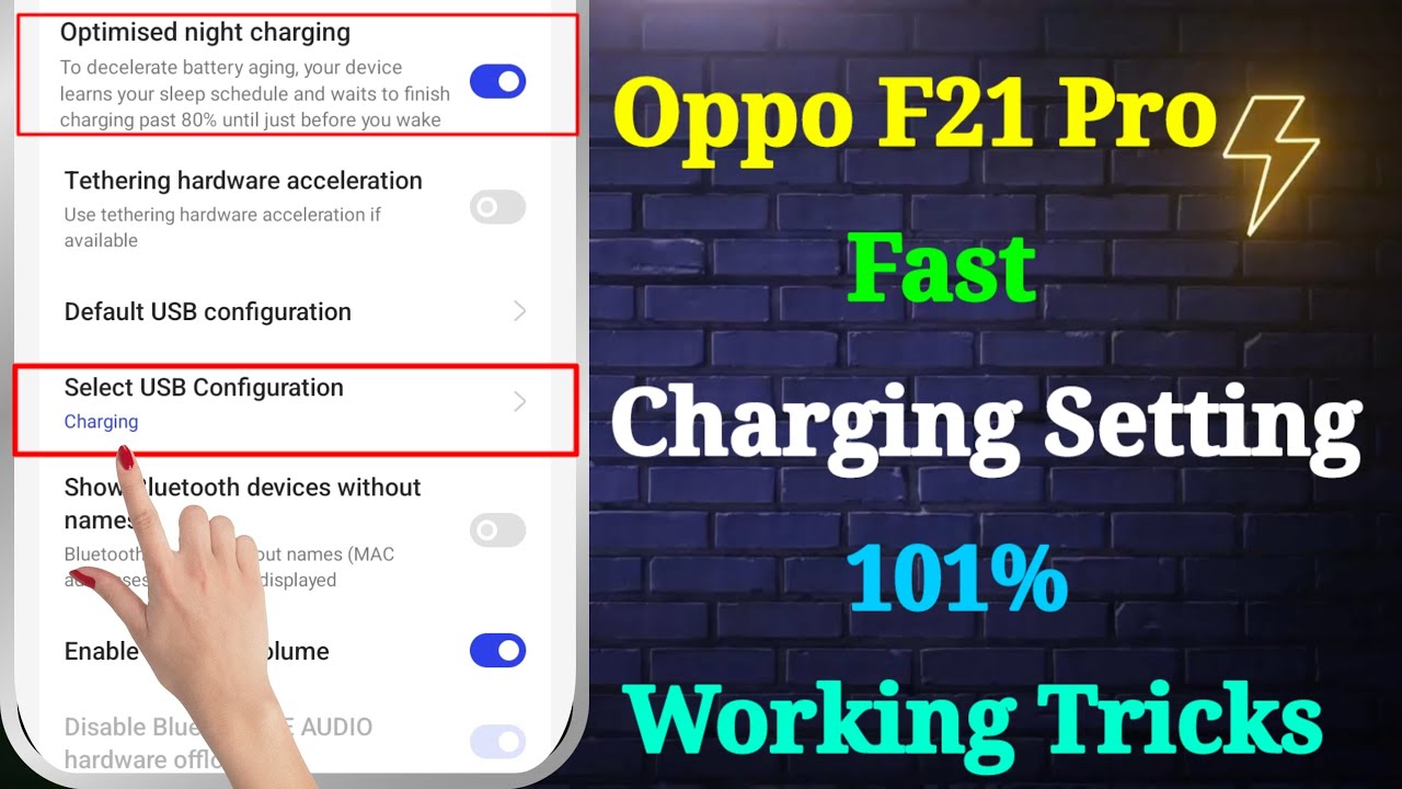 Oppo F21 Pro Charging Problem | Oppo F21 Pro Fast Charging Setting | Oppo F21 Pro Fast Charging