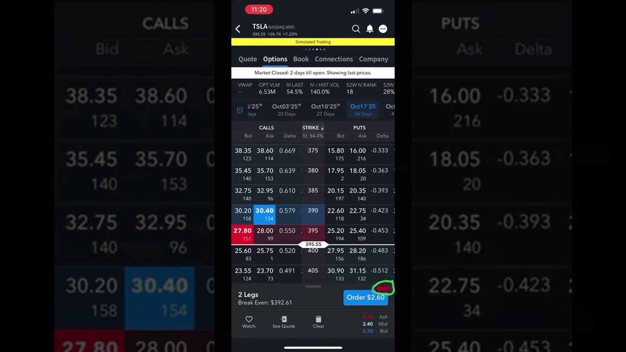 How To Buy A Debit Spread in the IBKR App