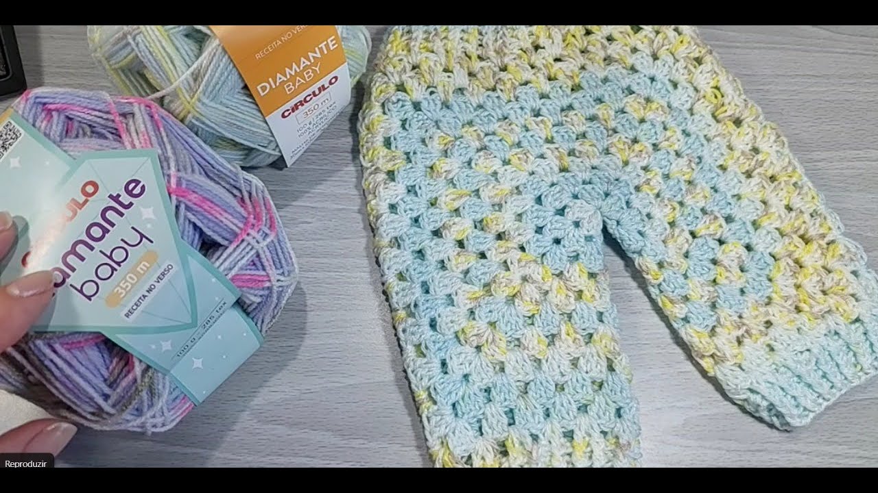 Calça para Bebê em Crochê
