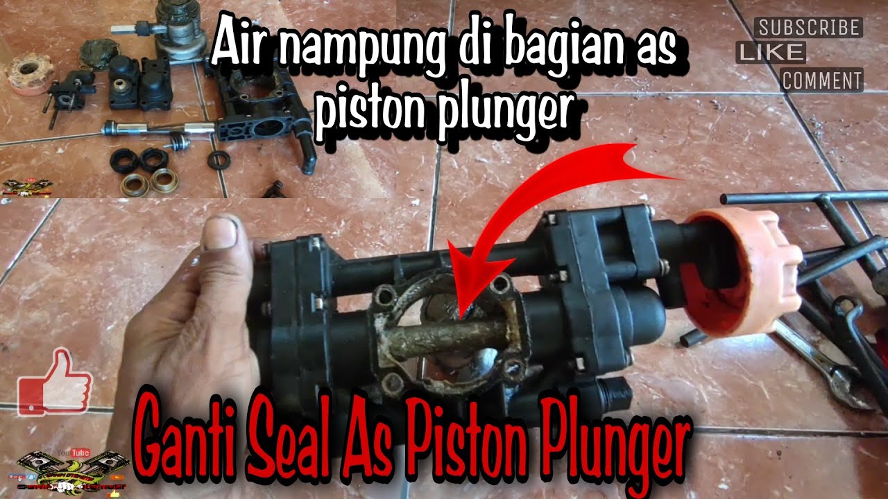 Cara Ganti Seal As Piston Plunger || waterpump TF-820