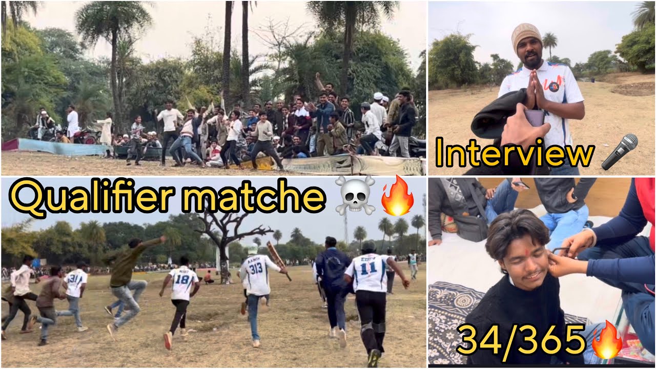 Qualifier Match Ka Full Drama 😱 | Crowd Craze, Interview & Pure tennis Cricket 🏏🔥