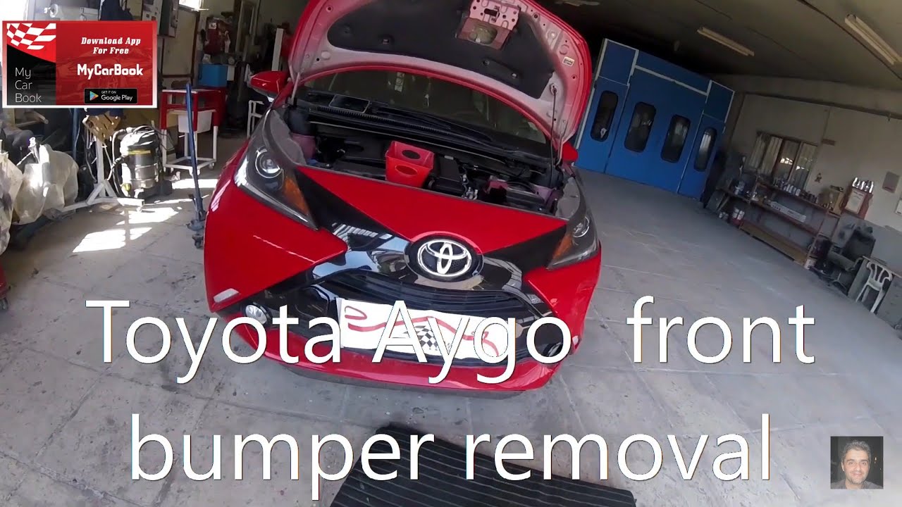 Toyota Aygo 2014–2021 front bumper removal