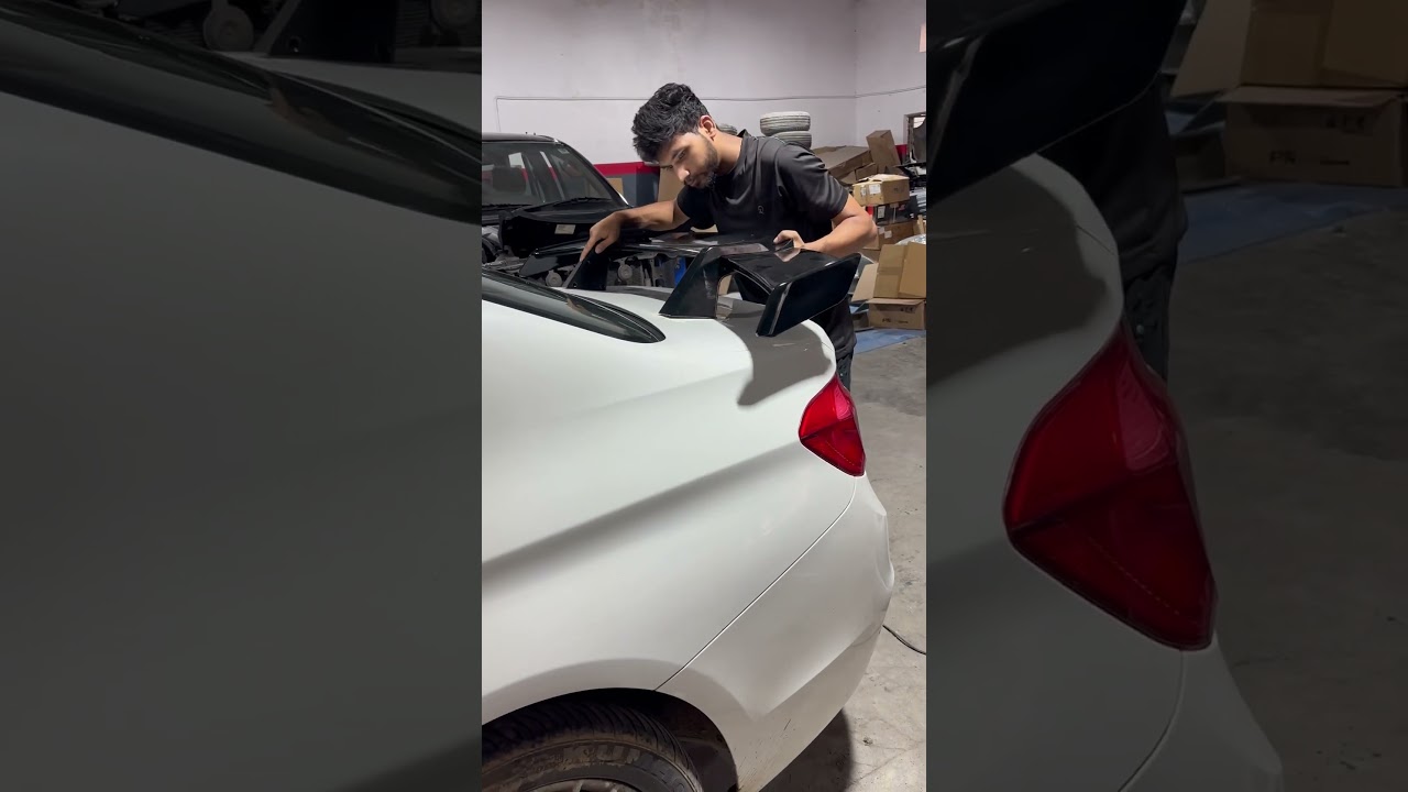 ￼ BMW Spoiler fitting BMW 320D 