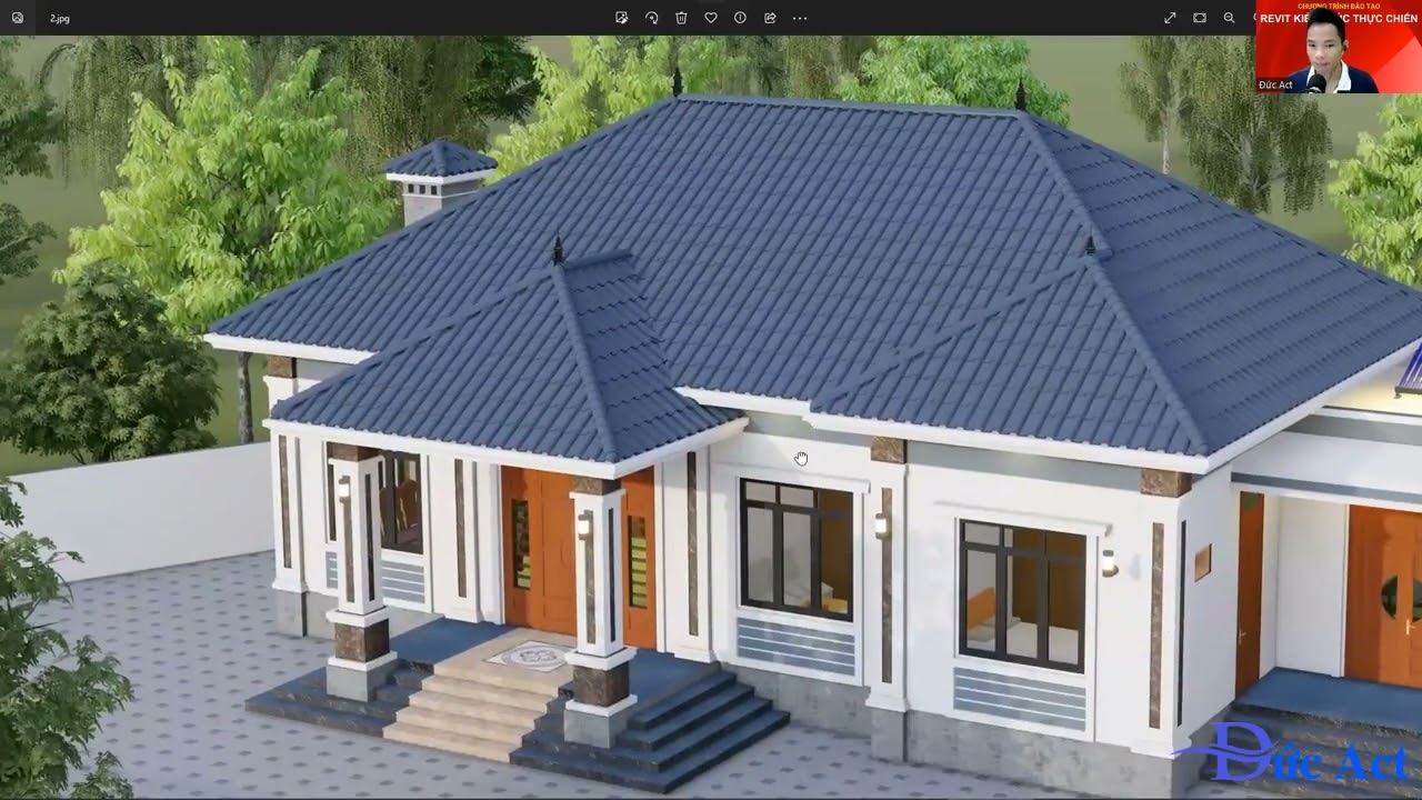 BÀI 8 - Revit dựng hình kiến trúc nhà vườn mái nhật