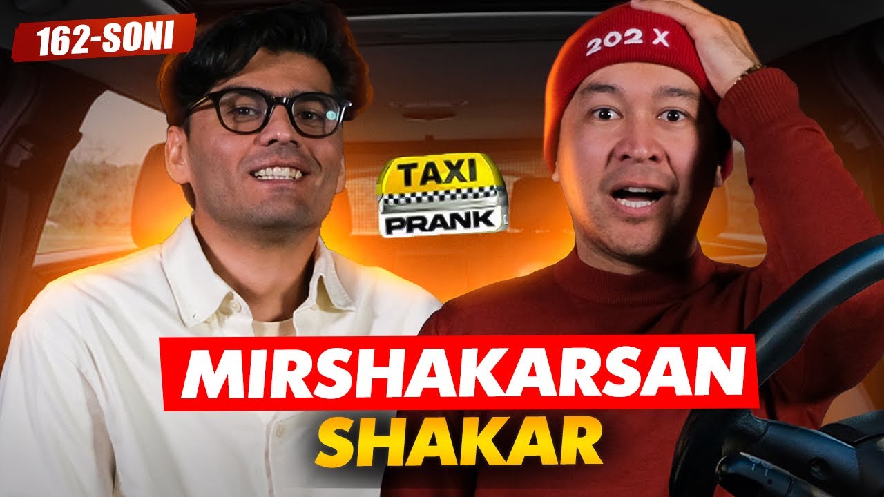 Taksi prank 162-soni🚕 Stand Upchi Komik Mirshakar Fayzullayev bilan bo'ldi😆